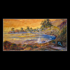 Enchanted Pacific Coast, Oil on 
Canvas Painting