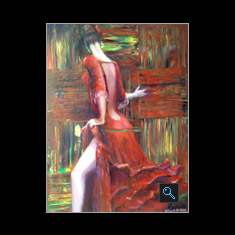 Tango Dancer, Oil on Canvas Painting